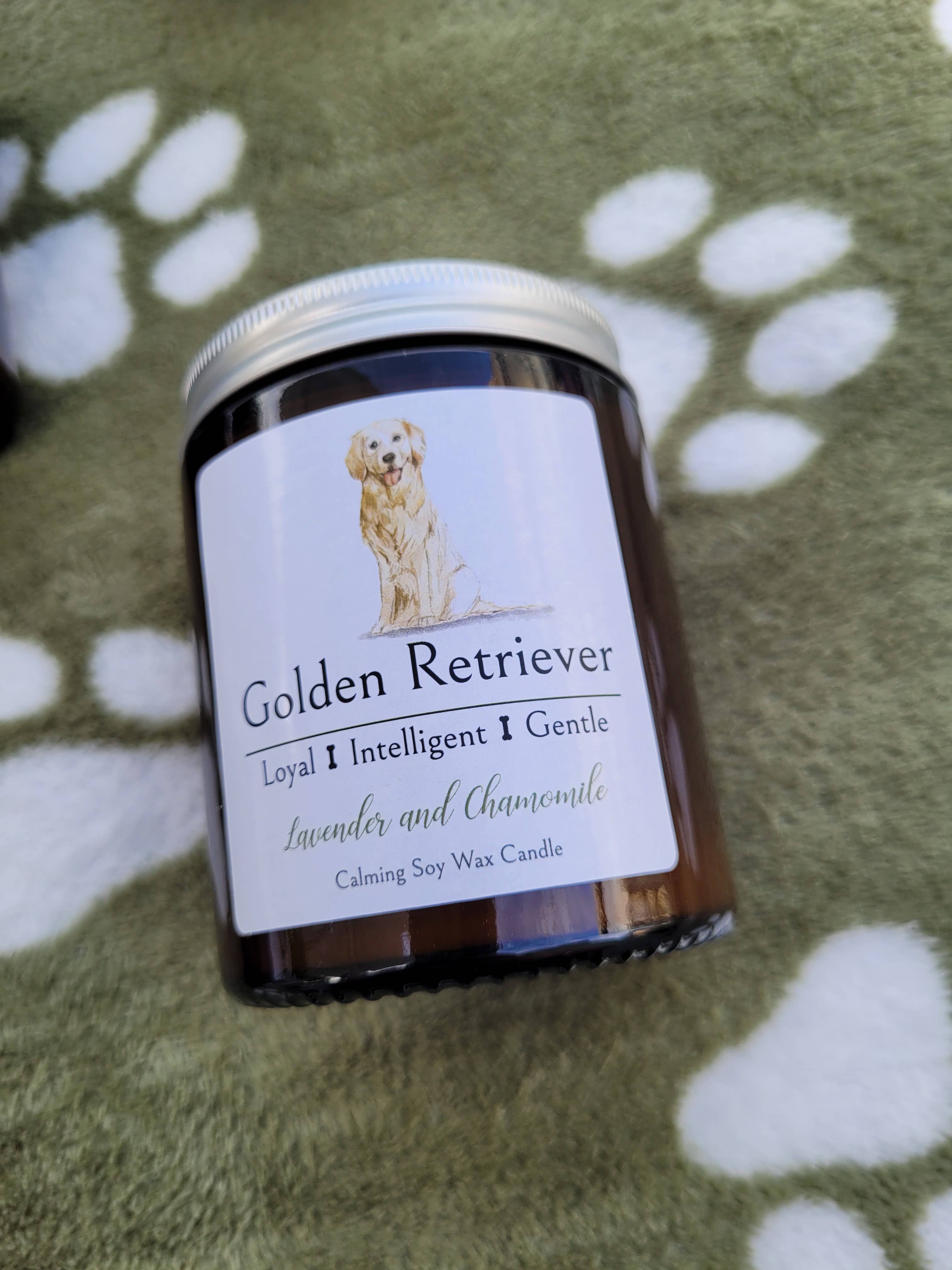 Golden Retriever Candle