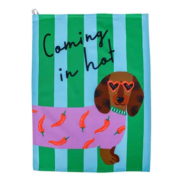 Hijinx Tea Towel - Coming in Hot