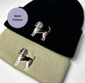 Beagle embroidered beanie hat - Unisex Dog embroidered hat