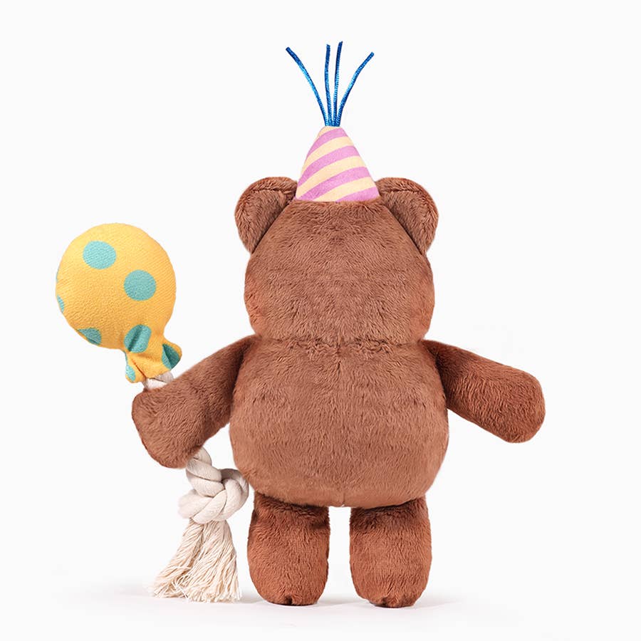 HugSmart Pet - Yappy Birthday | Party Bear - Dog Plush Toy