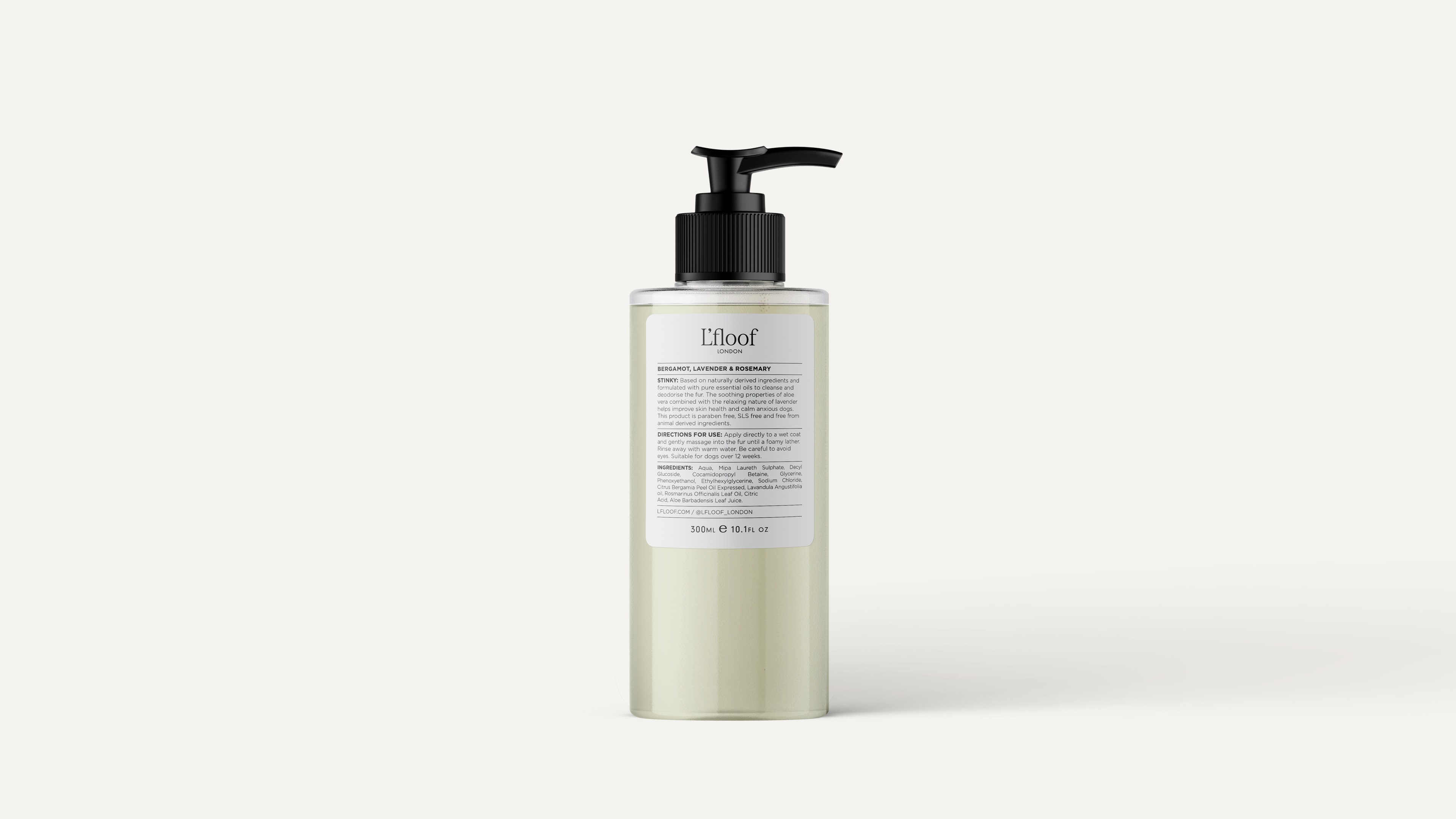Natural Dog Shampoo - STINKY - Bergamot/Lavender - 300ml L'floof