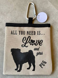 Pug Pet Treat Bag