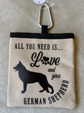 German Shepherd Pet Treat Bag