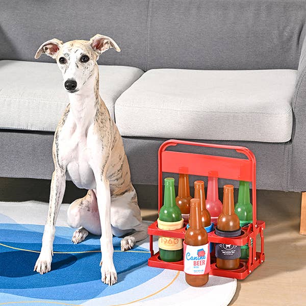 HugSmart Pet - Boozy Tailz | Pup Light - TPR Rubber Dog Toy