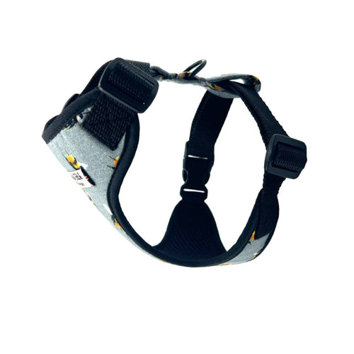 Bee Print Harness-Grey