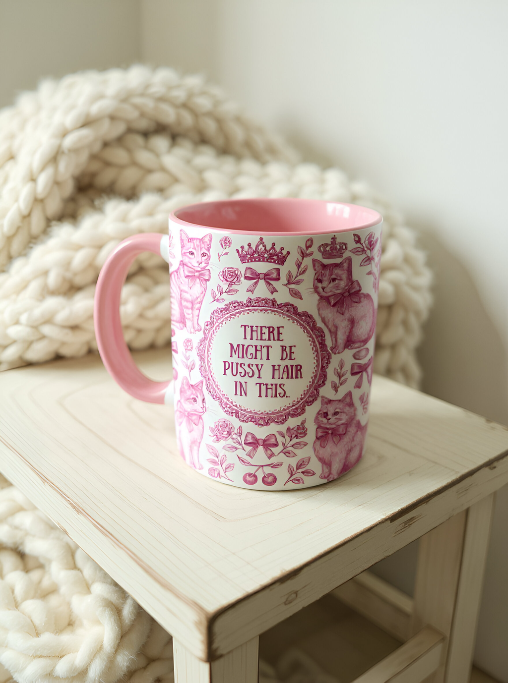 Mugs 'Pussy Hair' by Lilly Rose