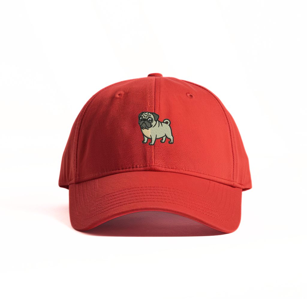 Pug embroidered Cap - Unisex Caps