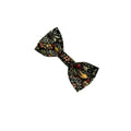 Black Strawberry Thief Print Dog Bow Tie