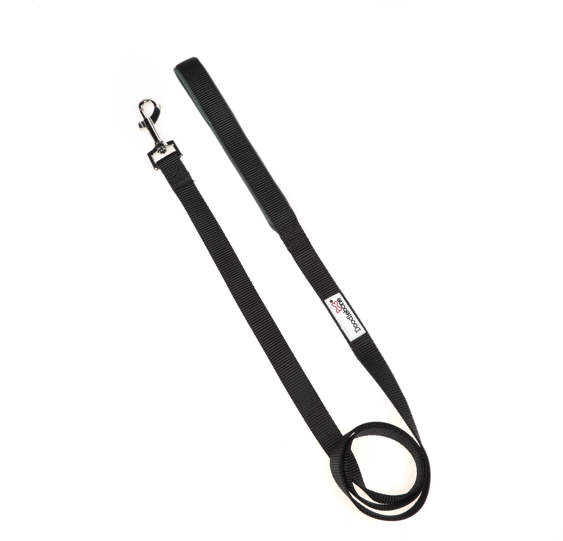 Padded Dog Lead - Coal