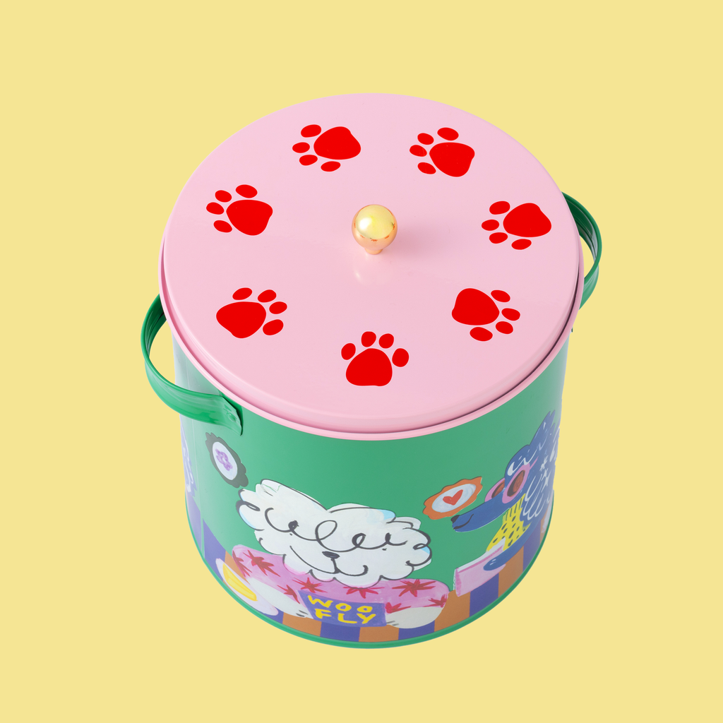 Cool Dog Club Storage Tin & Scoop