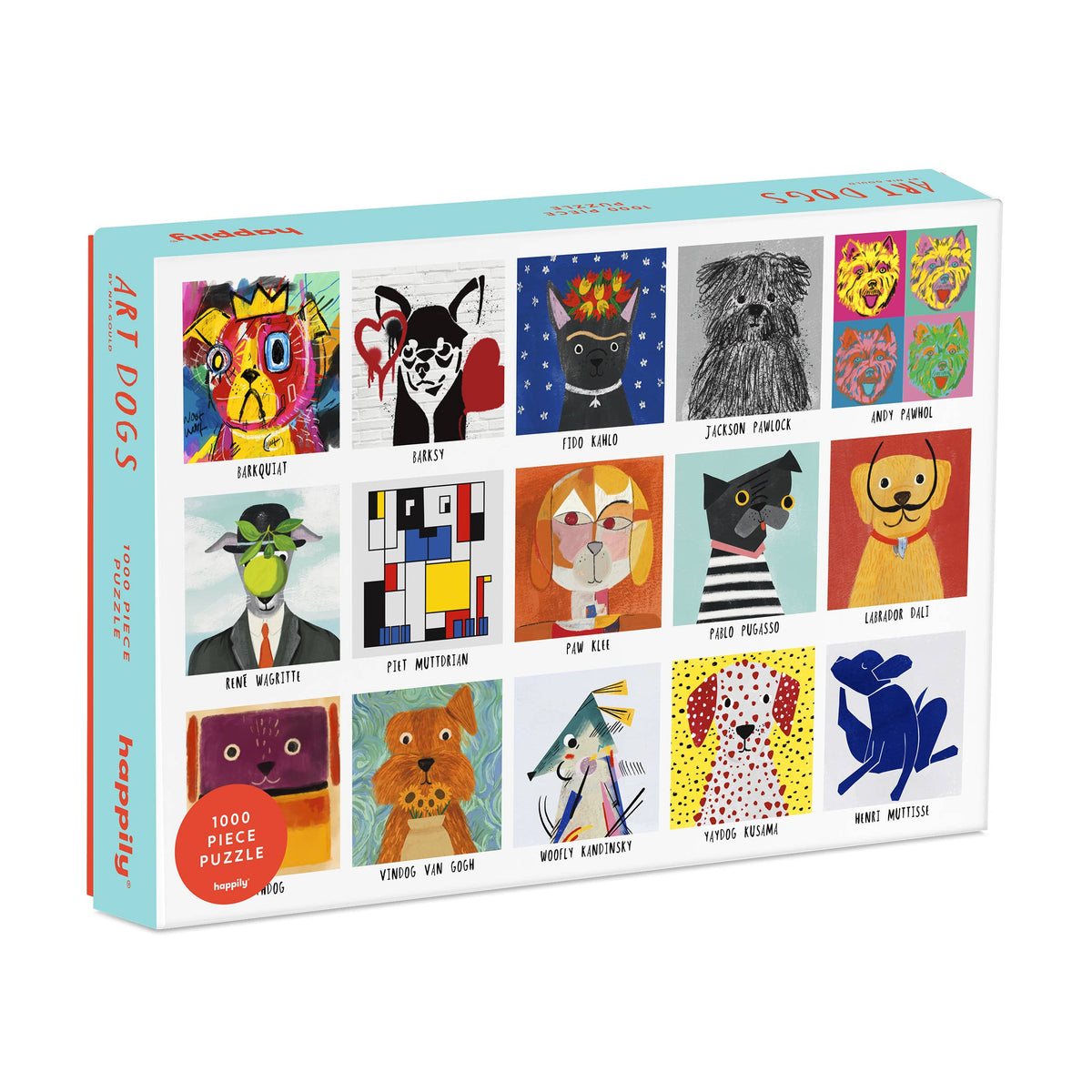 Art Dogs by Nia Gould - 1,000 piece premium puzzle
