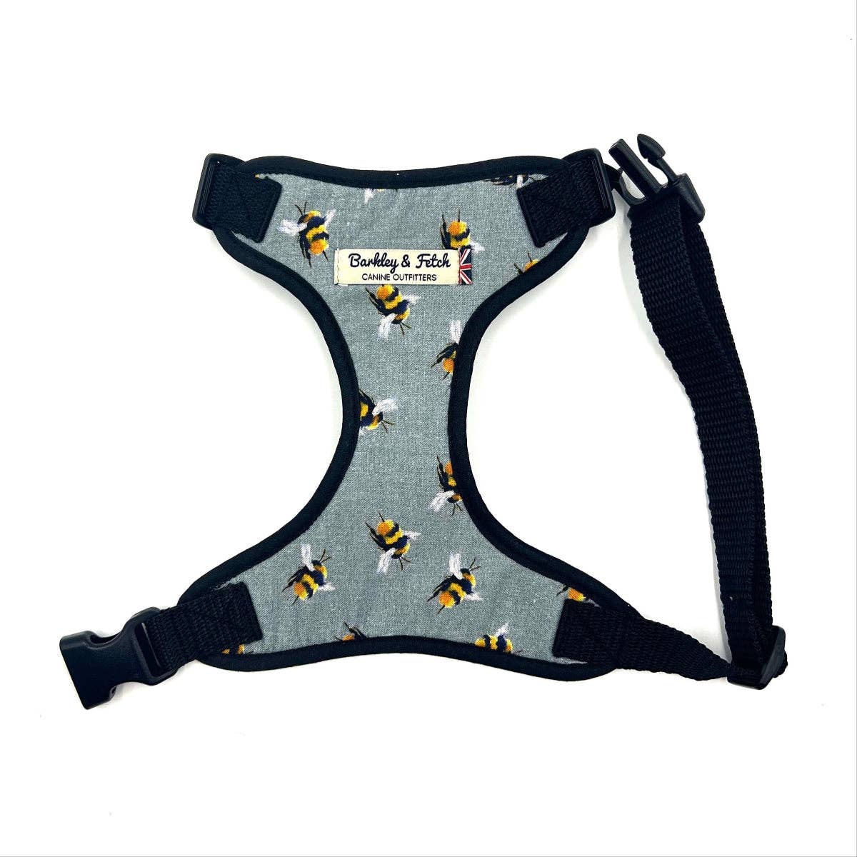 Bee Print Harness-Grey