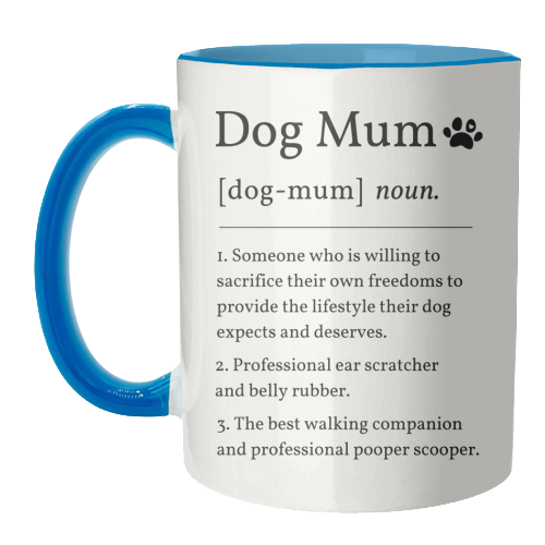 Mugs 'Dog Mum Definition Funny Dictionary Style Quote Print'