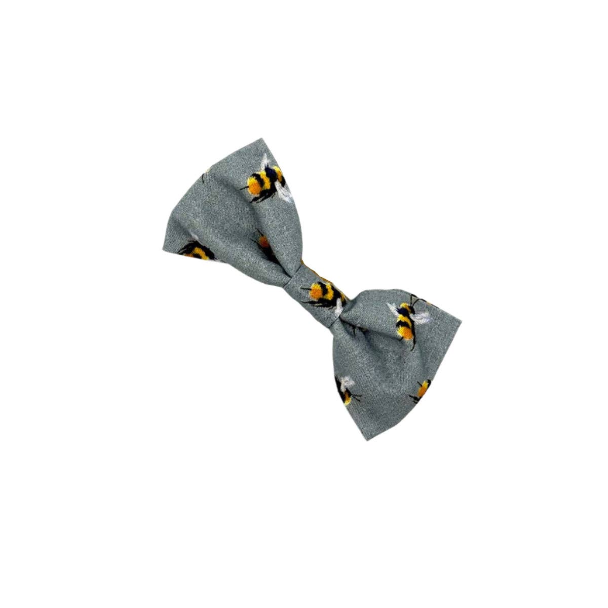 Bee Print Dog Bow Tie-Grey
