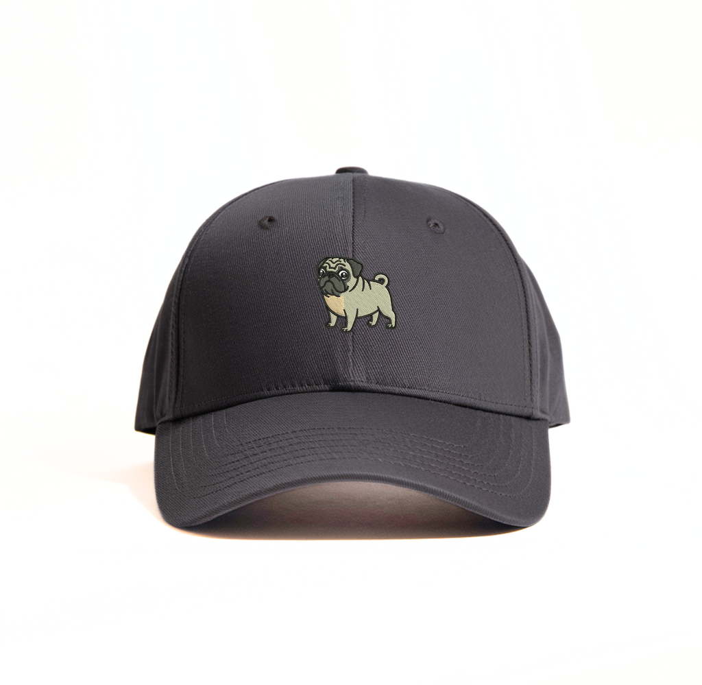 Pug embroidered Cap - Unisex Caps