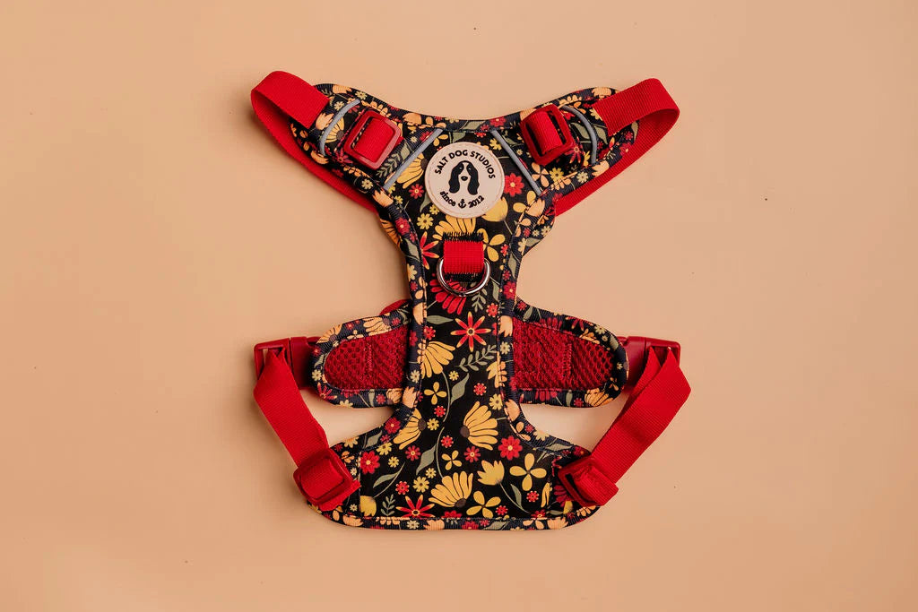 Folksy Flowers Ultra Comfort Dog Harness