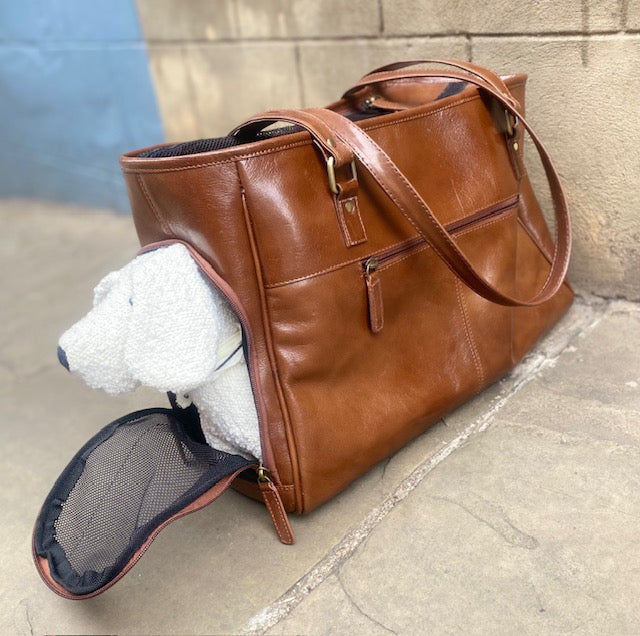 Florence Leather Dog Carrier