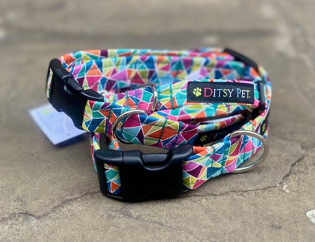 Kaleidoscope Dog Collar