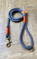 Stix Dog Lead - Grey with Orange