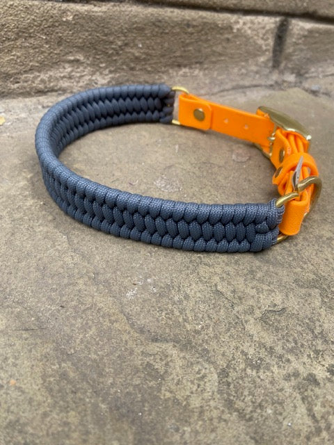 Stix Collar - Grey with Orange