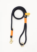 Stix Dog Lead - Navy with Orange