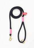Stix Dog Lead - Navy with Pink