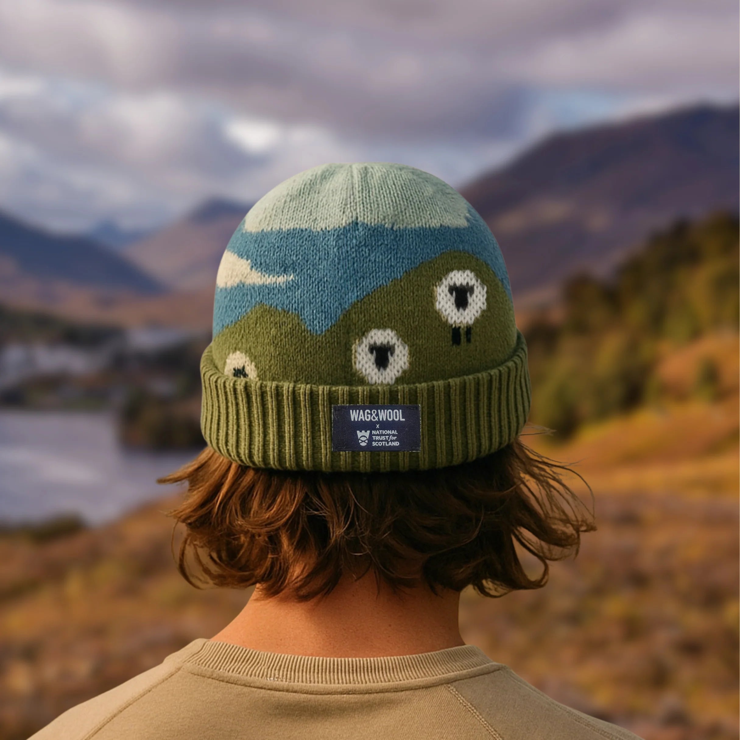 Sheep Beanie Hat in British Wool