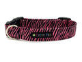 Pink Zebra Dog Collar