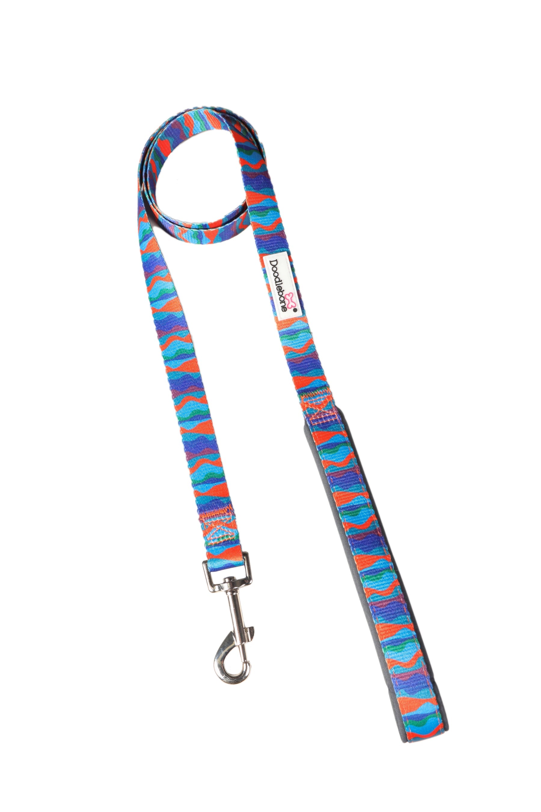Padded Dog Lead - Waves