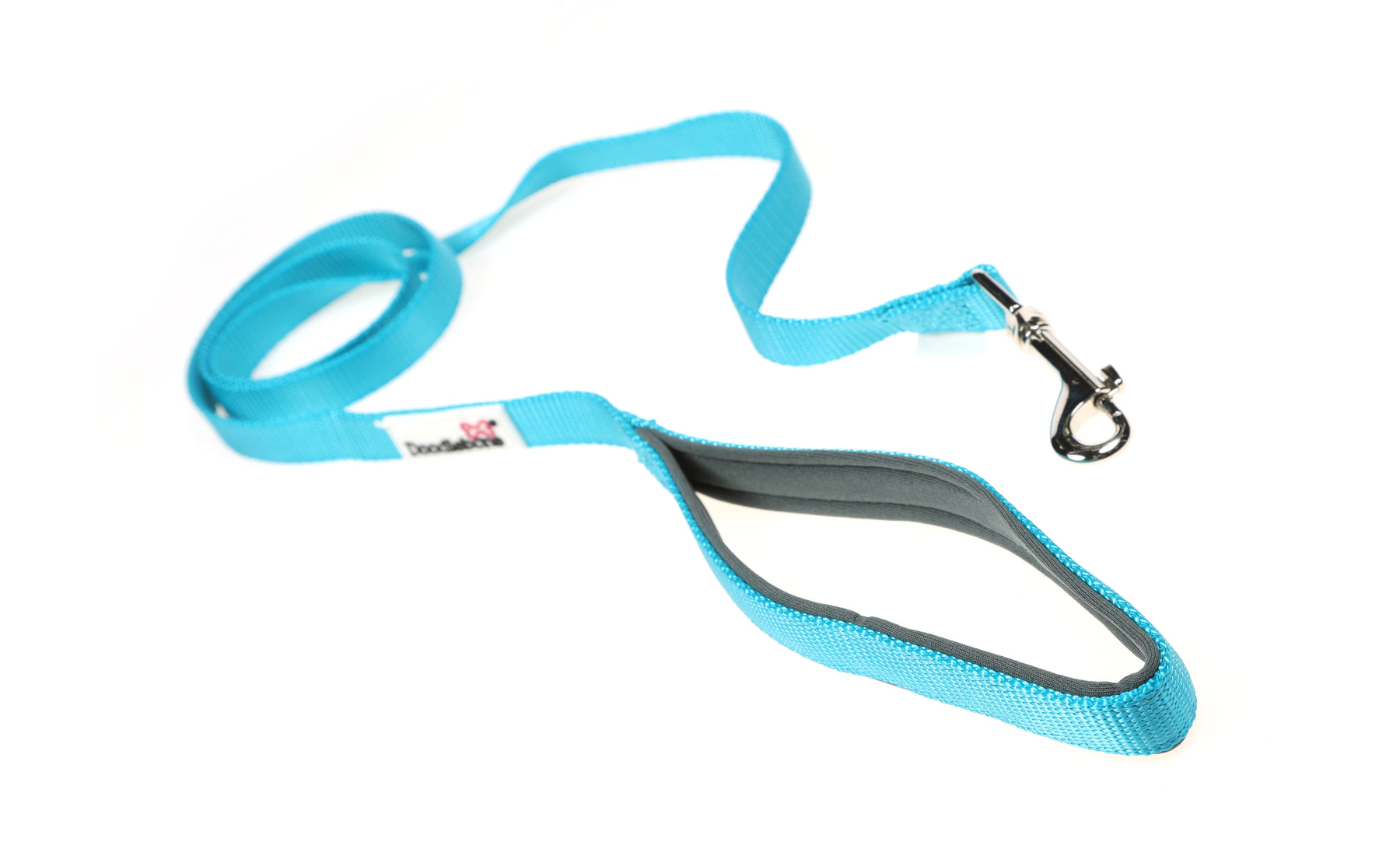Padded Dog Lead - Aqua