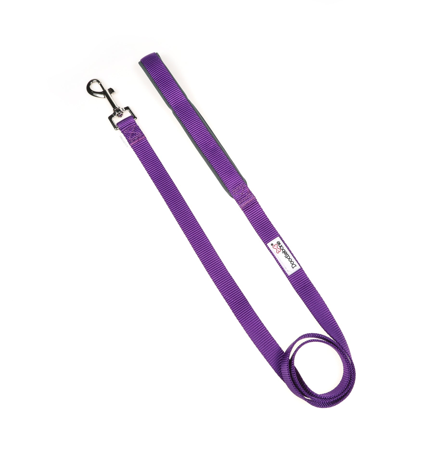 Padded Dog Lead - Violet