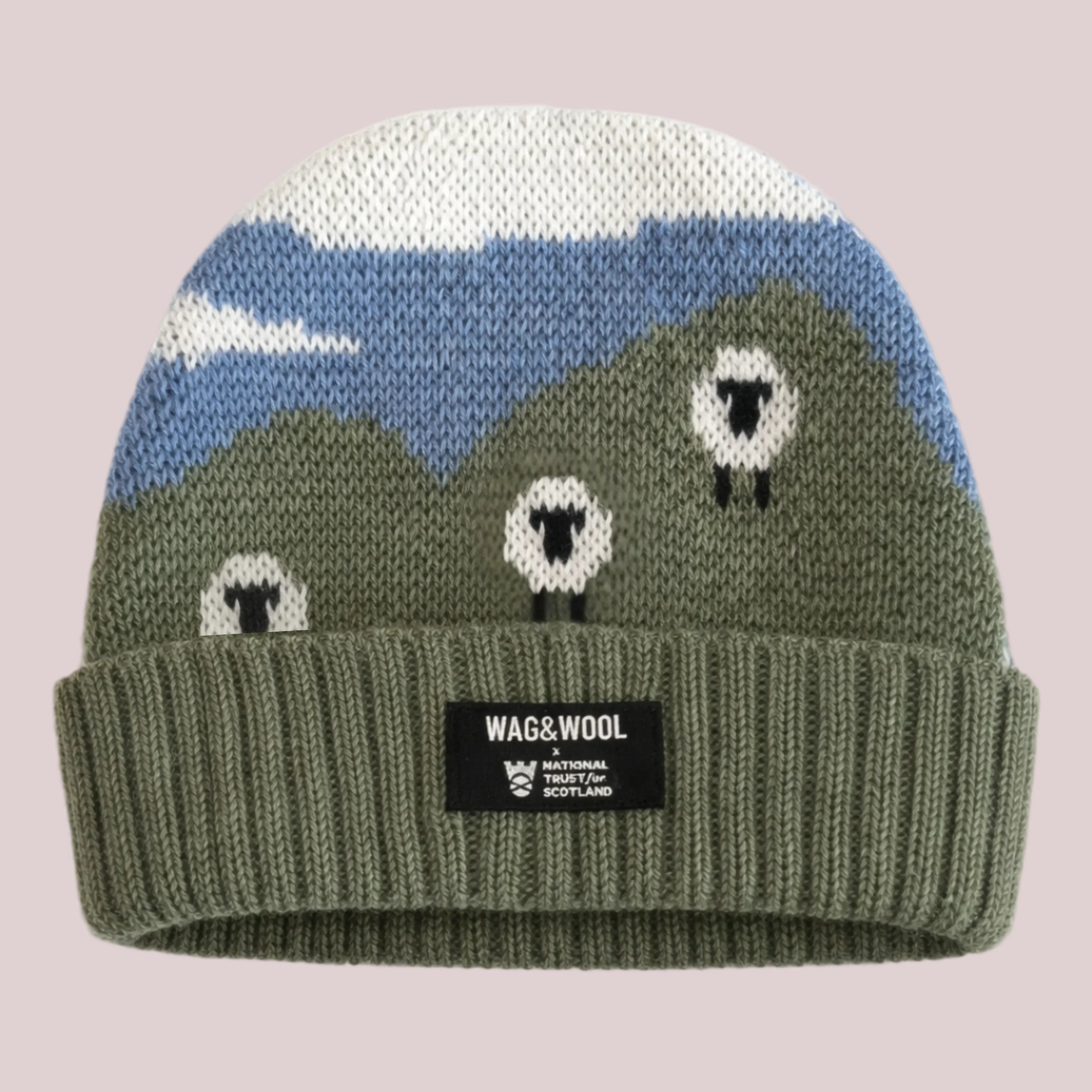 Sheep Beanie Hat in British Wool