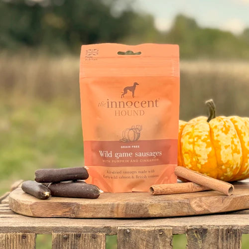 Wild Game Sausages - Salmon & Venison with Pumpkin & Cinnamon 70g