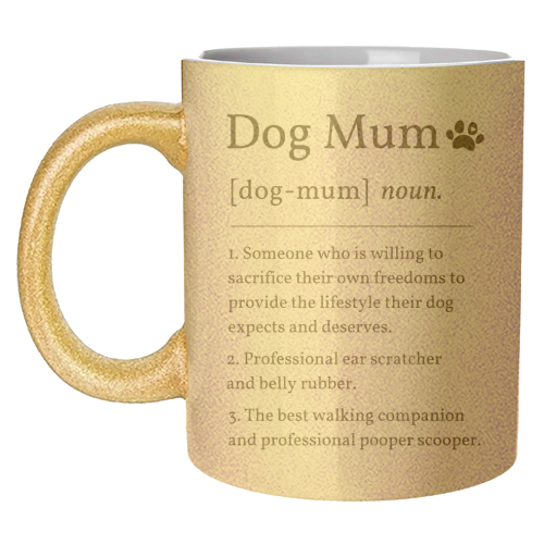 Mugs 'Dog Mum Definition Funny Dictionary Style Quote Print'