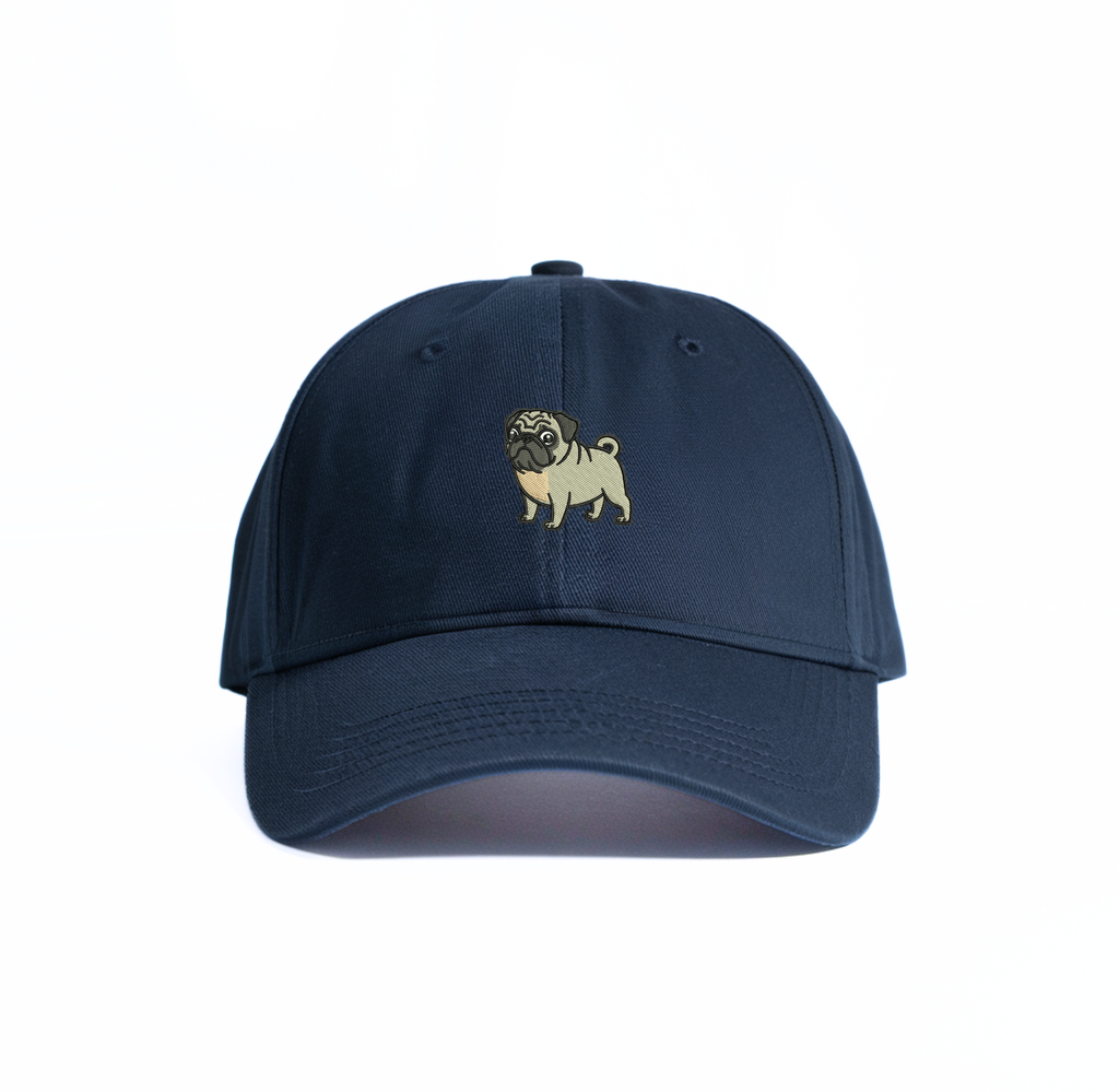 Pug embroidered Cap - Unisex Caps