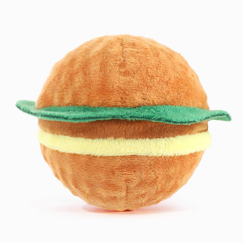 HugSmart Pet - Food Party | Hamburger - Dog Ball Toy