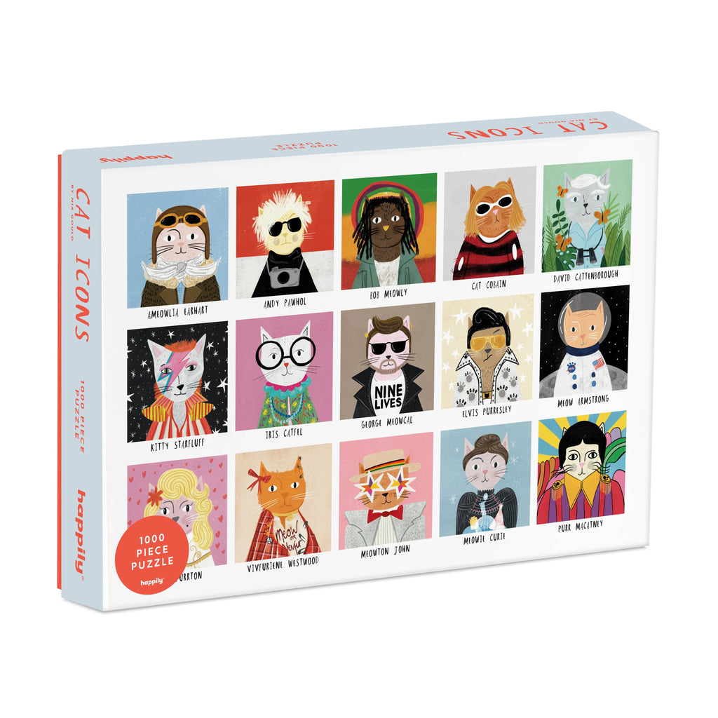Cat Icons - 1,000 Piece Jigsaw Puzzle