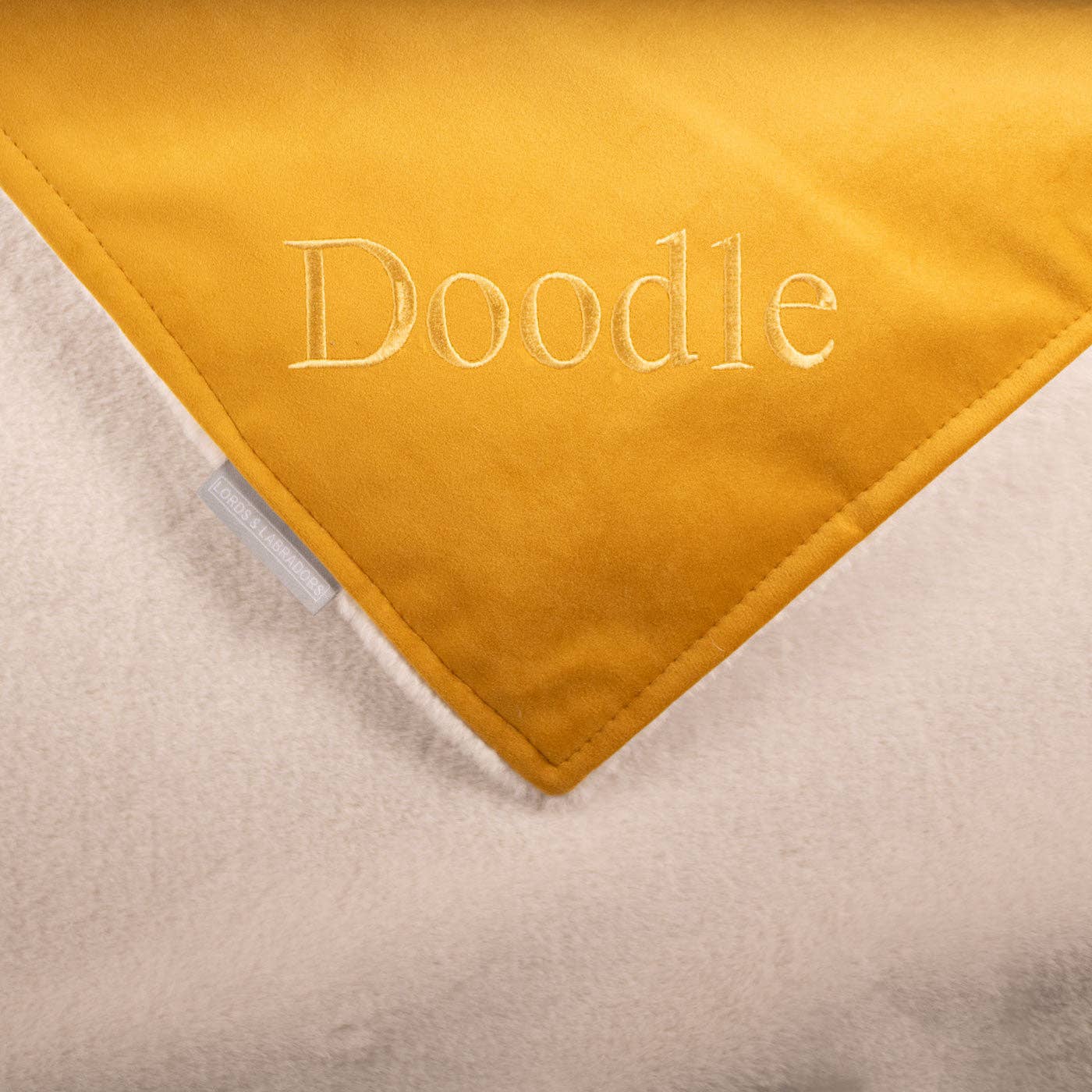 Dog & Puppy Blanket in Saffron Velvet