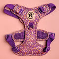 Ditsy Floral Purple Ultra Comfort Dog Harness