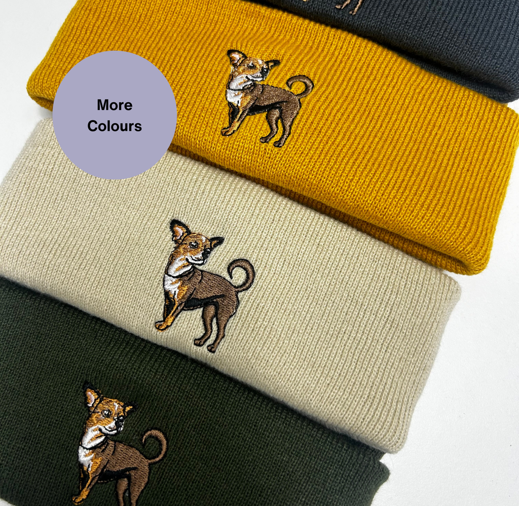 Chihuahua Embroidered Beanie Hat - Unisex