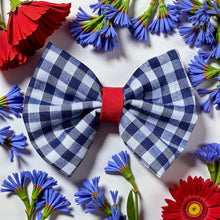Bow Tie - Gingham Blue