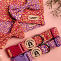 Ditsy Floral Purple Dog Collar