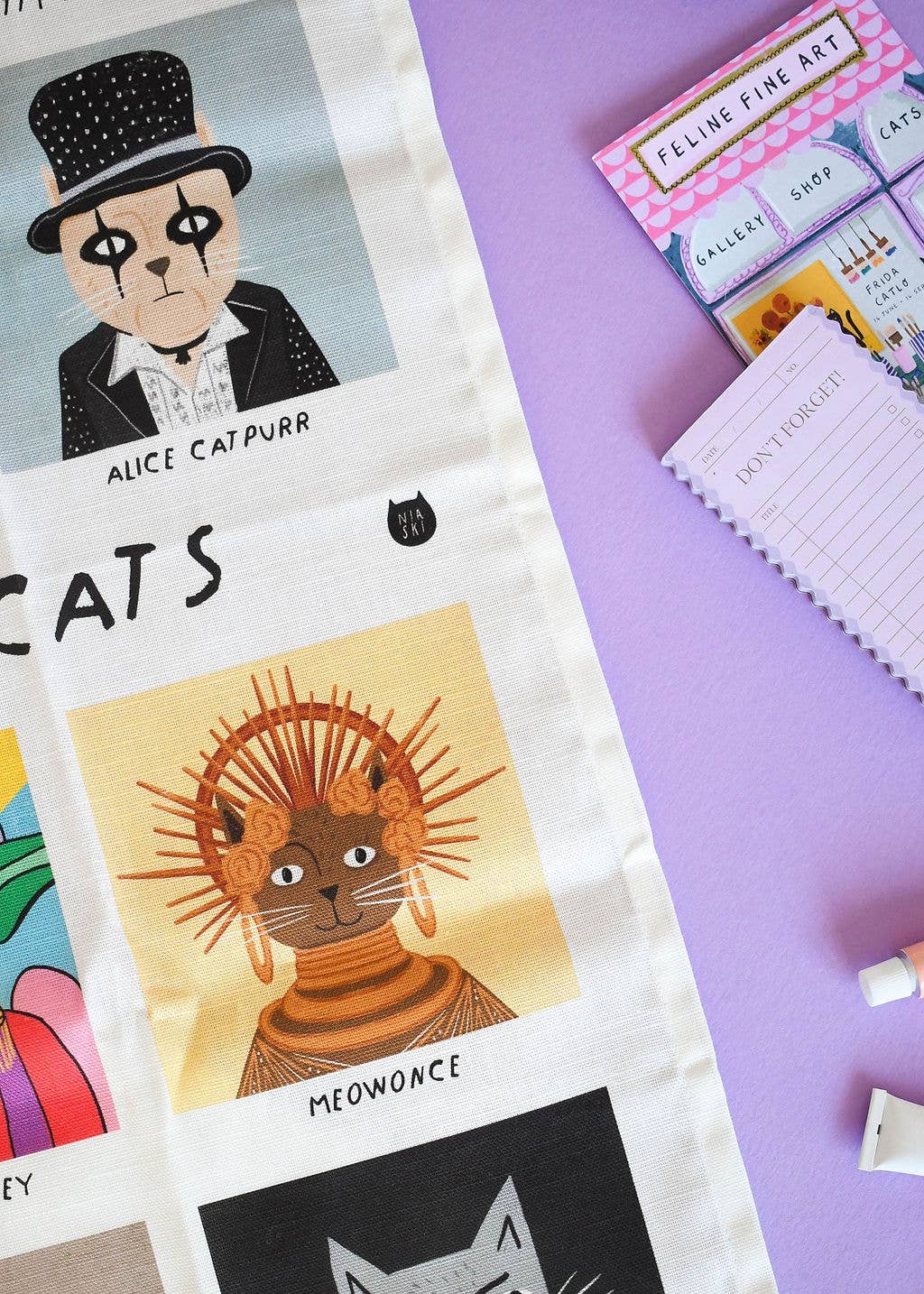Meowsical Cats Tea Towel 