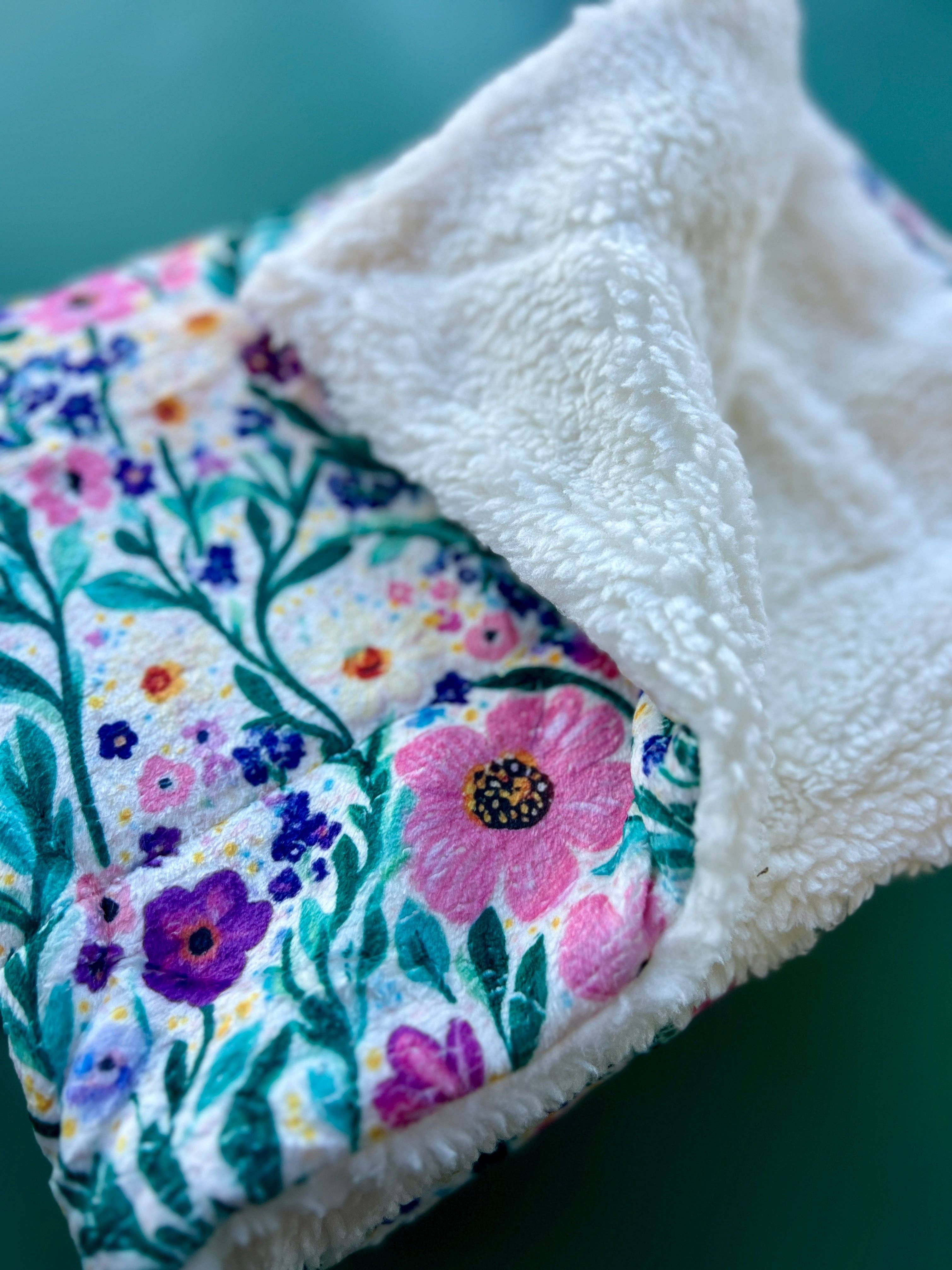 Patchy’s Plum Petals Snuggle Blanket