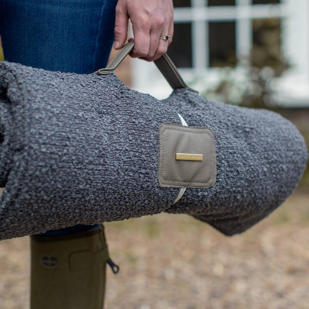 Travel Mat in Granite Bouclé by Lords & Labradors