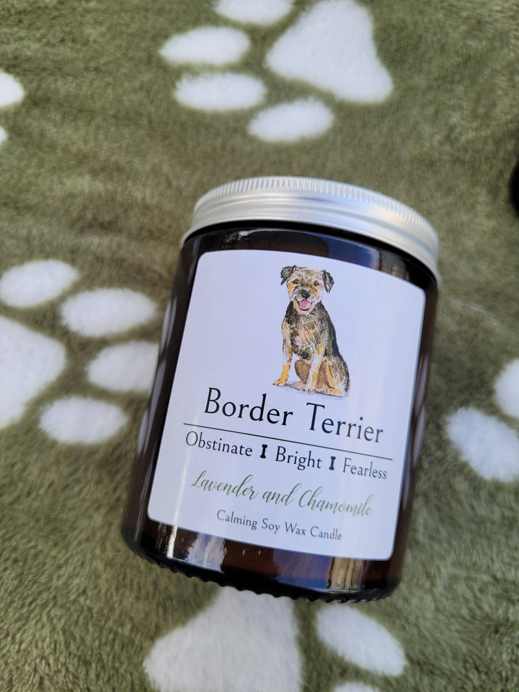 Border Terrier Candle
