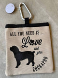 Cockerpoo Dog Treat Bag