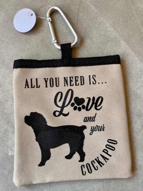 Cockerpoo Dog Treat Bag