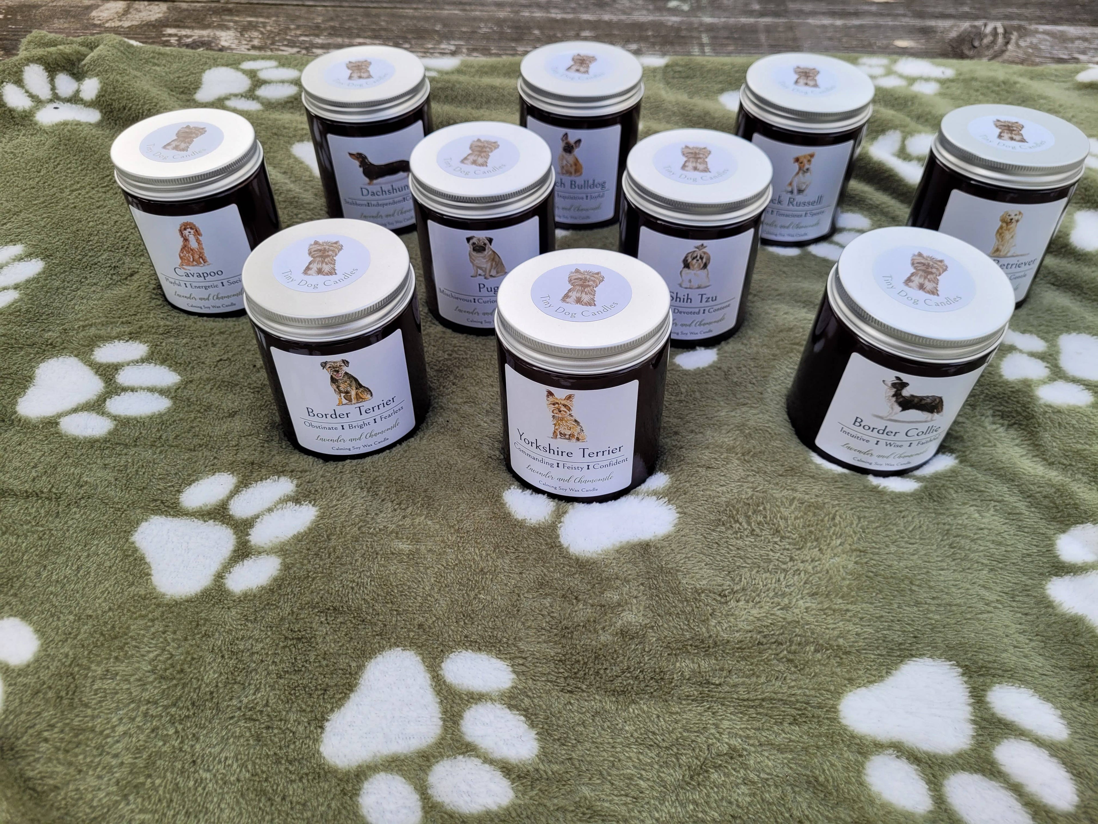 Pug Candle
