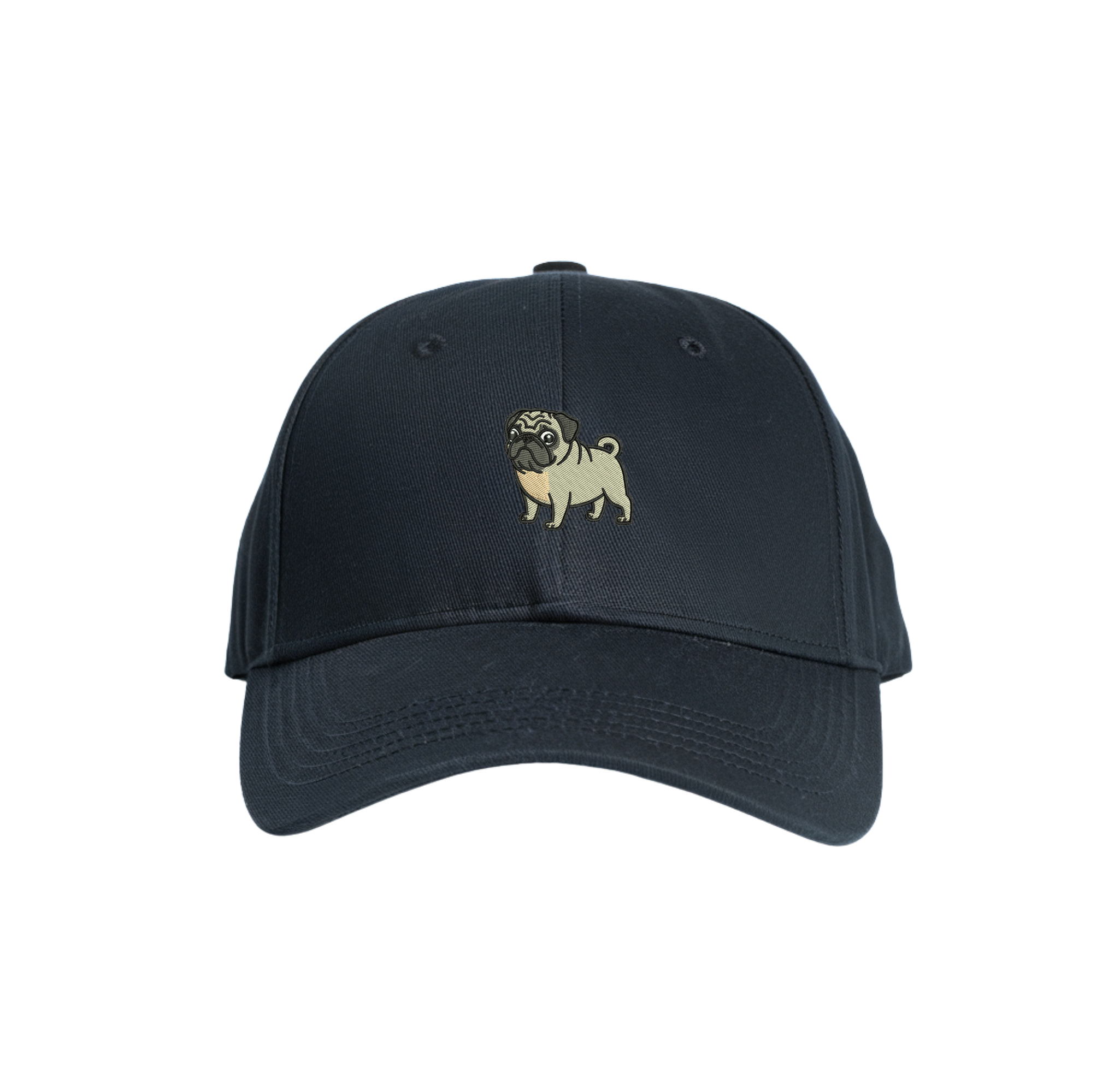 Pug embroidered Cap - Unisex Caps